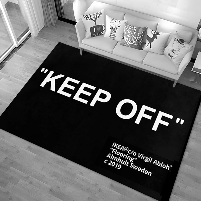 Commercial Printing Usa - Keep Off Area Rugs 3D Printed