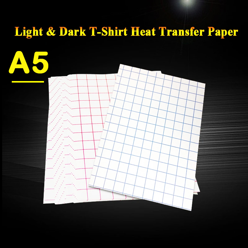 White Toner Transfer Paper - 20 Sheets Inkjet Heat Transfer Paper