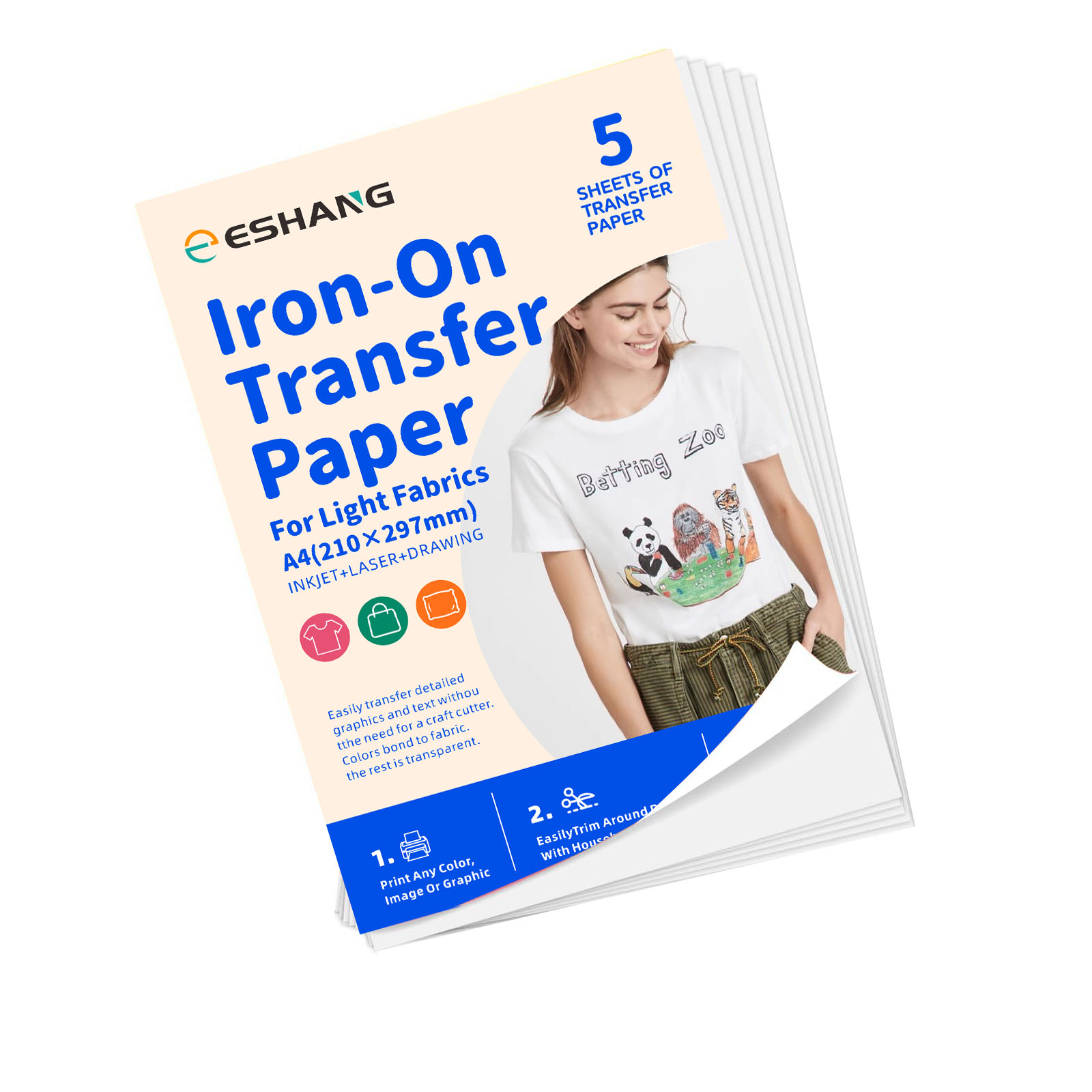 5 Sheets A4 Heat Transfer Pape - Heat Transfer Vinyl Roll recensie en prijs