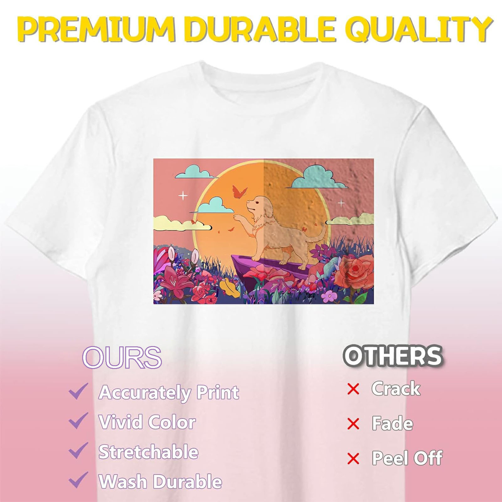 5 Sheets A4 Heat Transfer Pape - Heat Transfer Vinyl Roll recensie en prijs