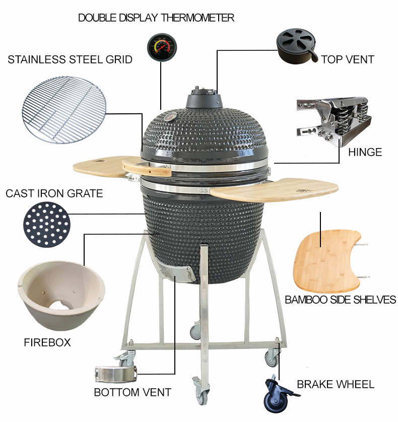 OEM Ceramic Barbecue Grill Cus - Commercial Printing Logo recensie en prijs