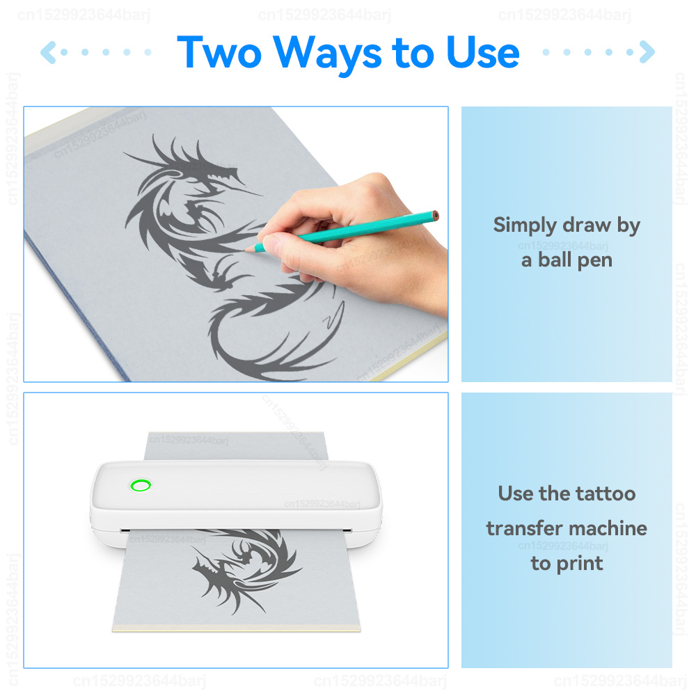 10Pcs A4 Tattoo Transfer Paper - White Toner Transfer Paper recensie en prijs