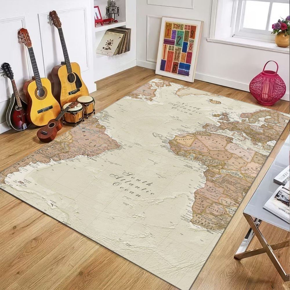 World Map Printed Carpet Child - Commercial Printing Machine recensie en prijs