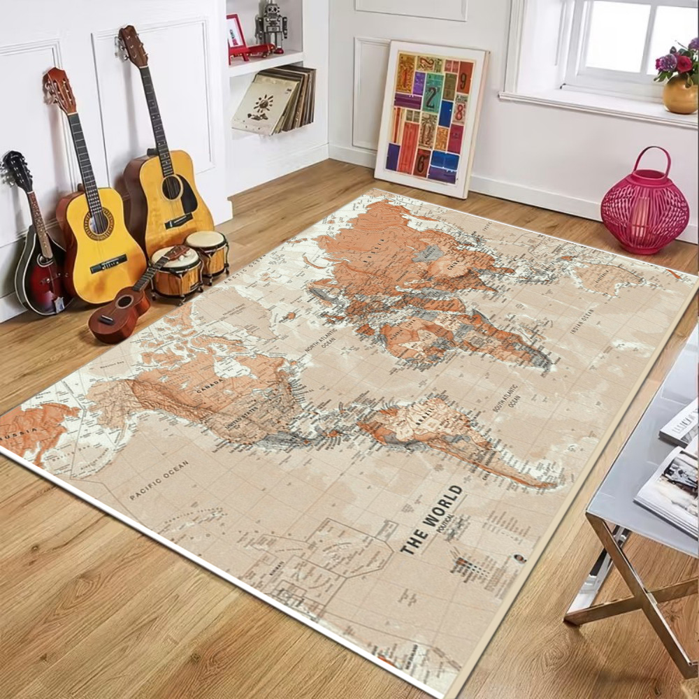 World Map Printed Carpet Child - Commercial Printing Machine recensie en prijs