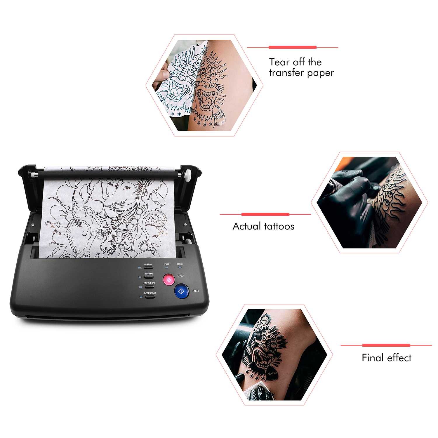 Tattoo Transfer Machine Stenci - Commercial Photo Printer recensie en prijs