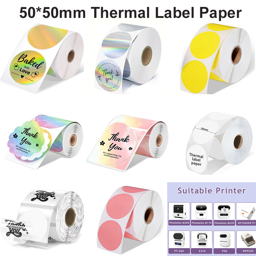 1Roll Round Circle Thermal Pap - Commercial Printing Machine recensie en prijs