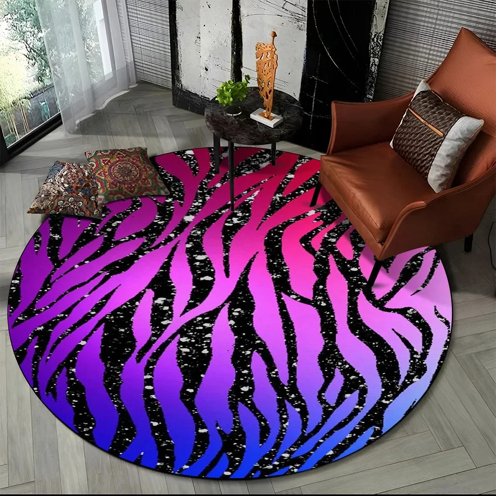 Pink Zebra Stripe Print Round  - Commercial Printing Machine recensie en prijs