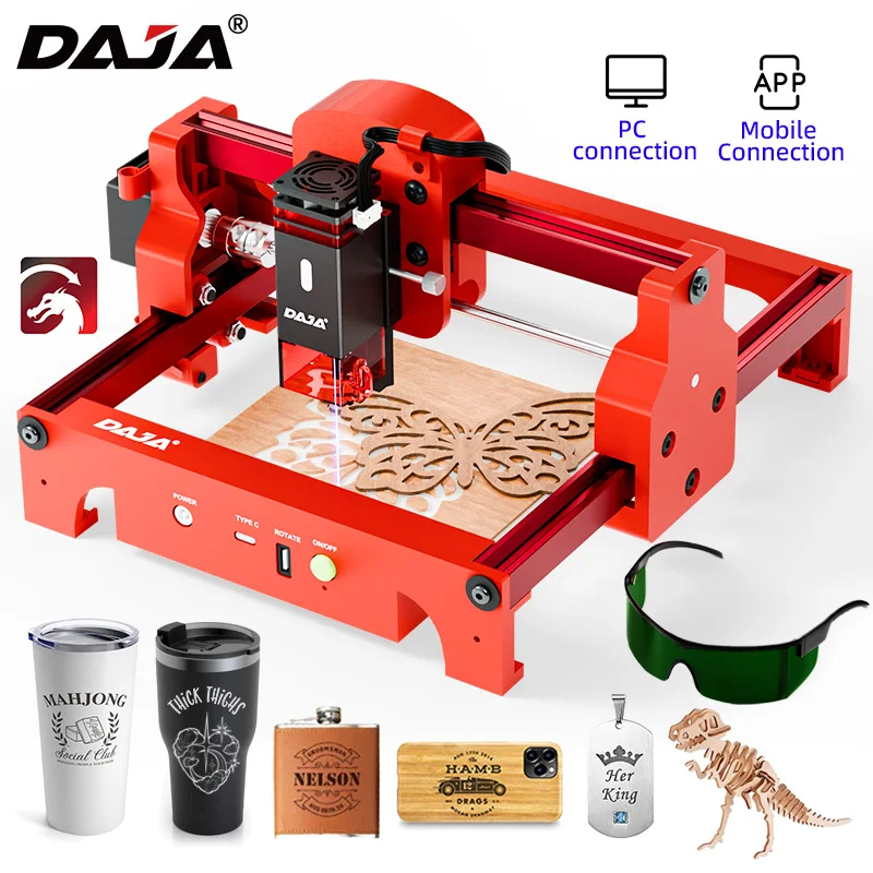 DAJA A7 Laser Engraver 5W Mini - Commercial Printing Machine recensie en prijs