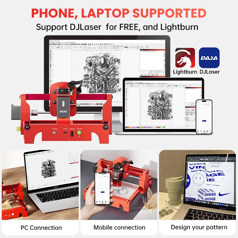 DAJA A7 Laser Engraver 5W Mini - Commercial Printing Machine recensie en prijs