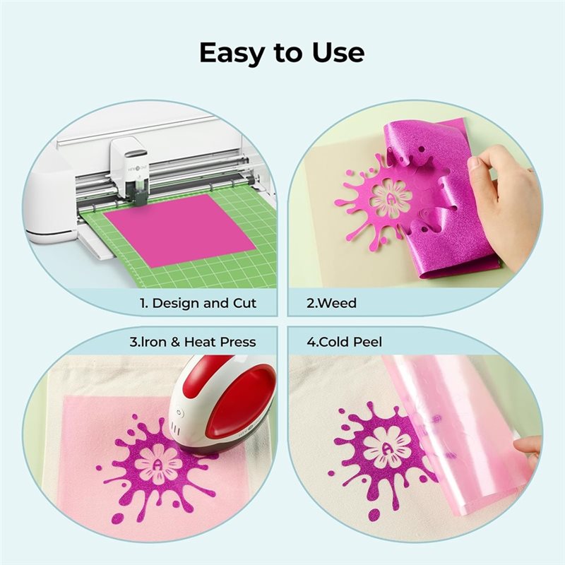 ABBP-Glitter HTV Vinyl Bundle  - Heat Transfer Vinyl Roll recensie en prijs