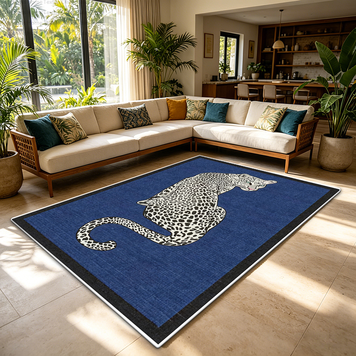 Retro Jungle Tiger Print Livin - Commercial Printing Usa recensie en prijs