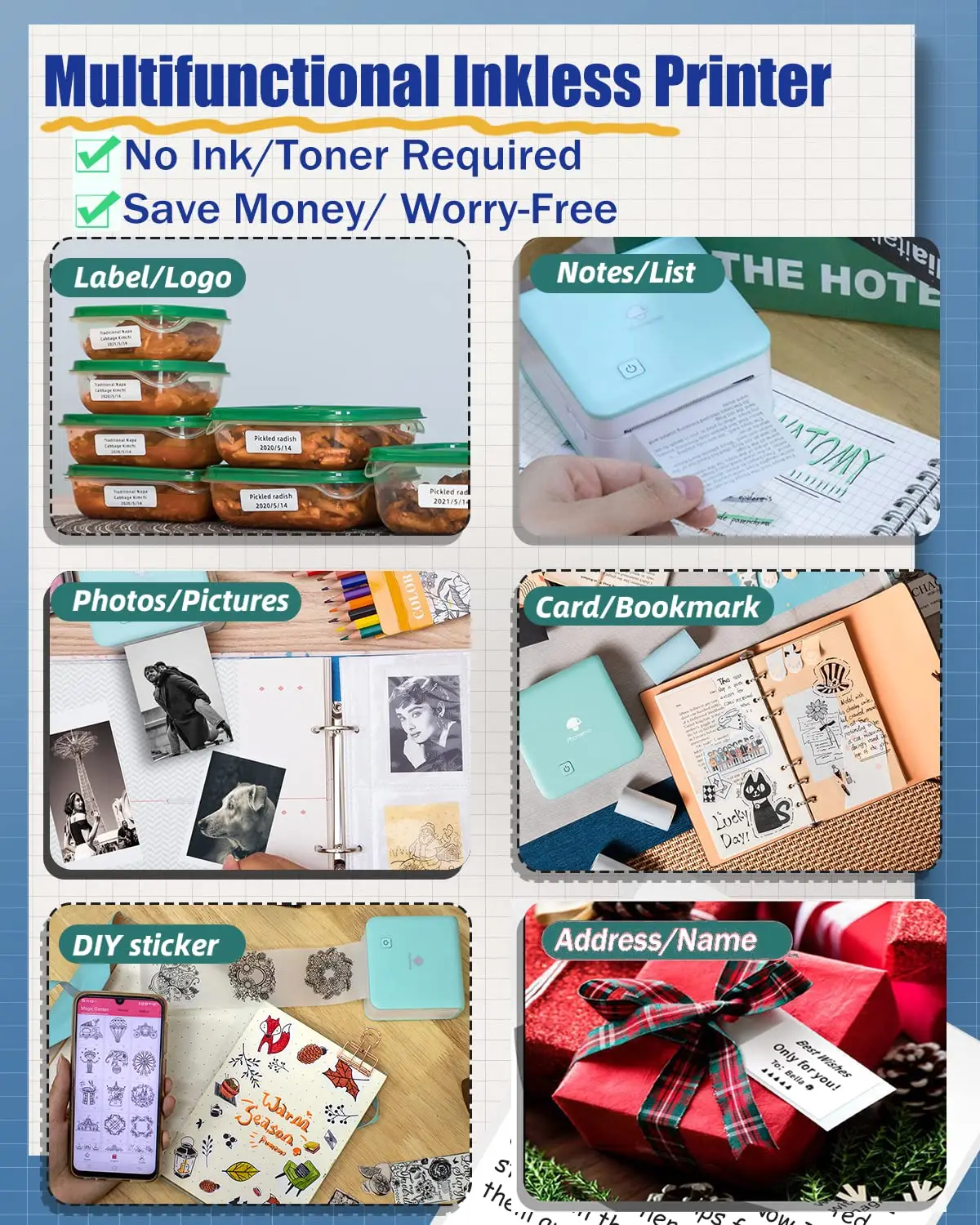 Phomemo M02Pro Mini Portable P - Commercial Photo Printer recensie en prijs