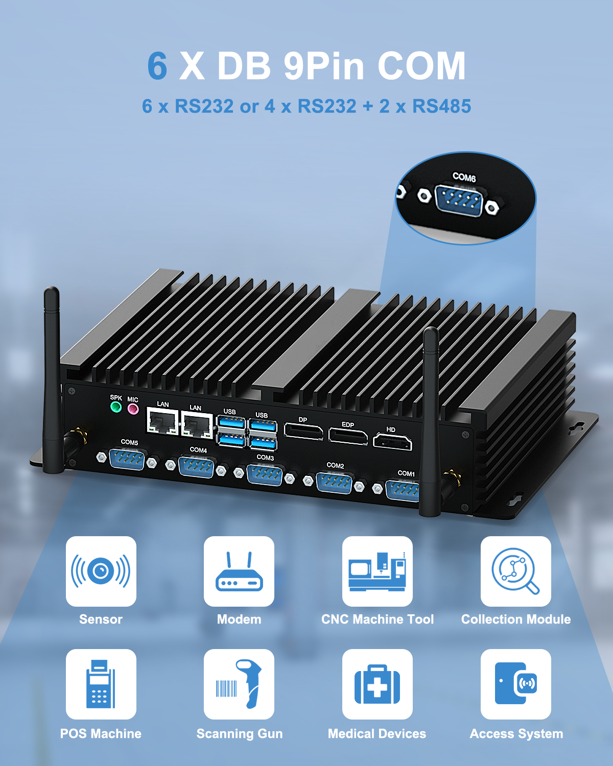 i7 8550U Fanless Mini PC Dual  - Commercial Printing Industry recensie en prijs