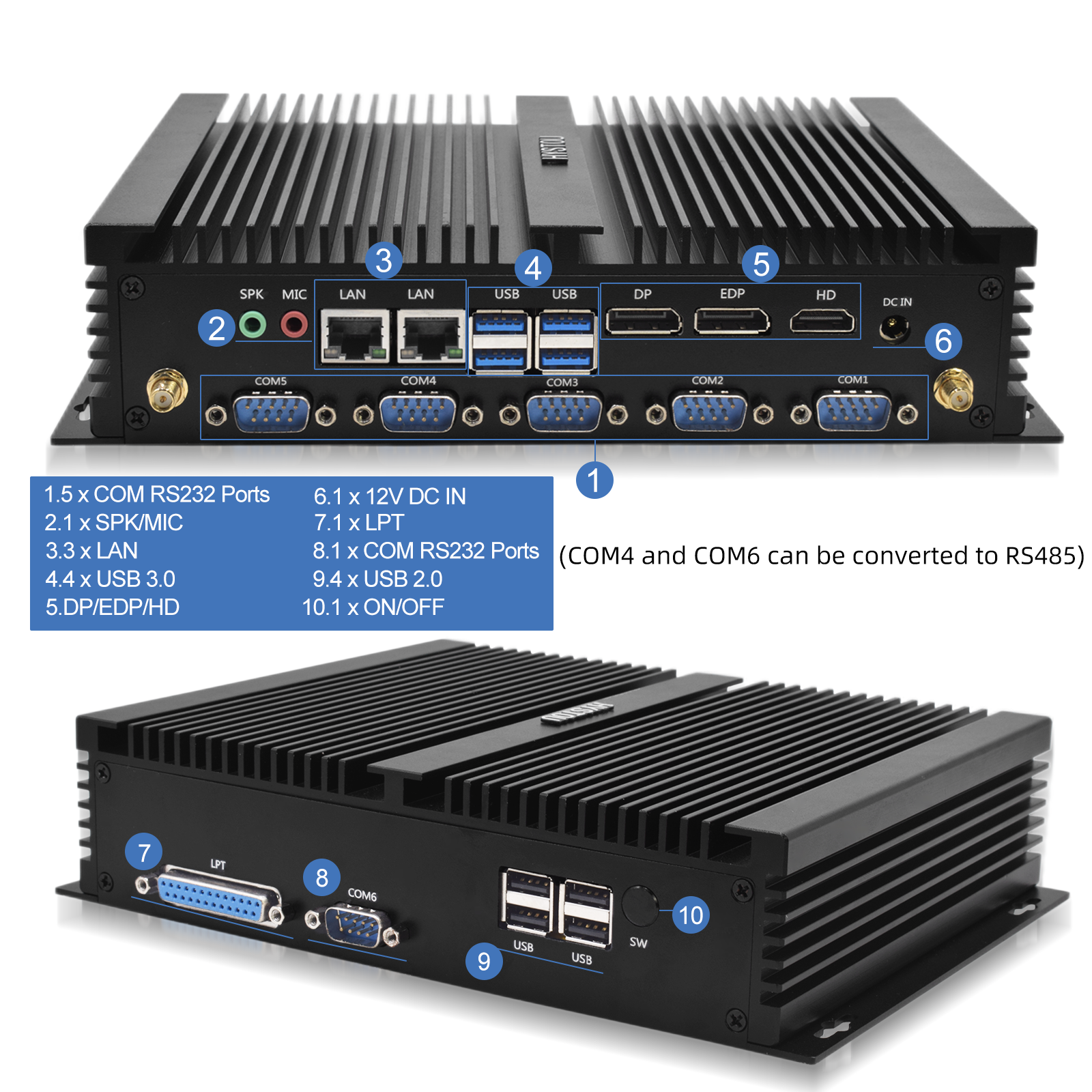 i7 8550U Fanless Mini PC Dual  - Commercial Printing Industry recensie en prijs