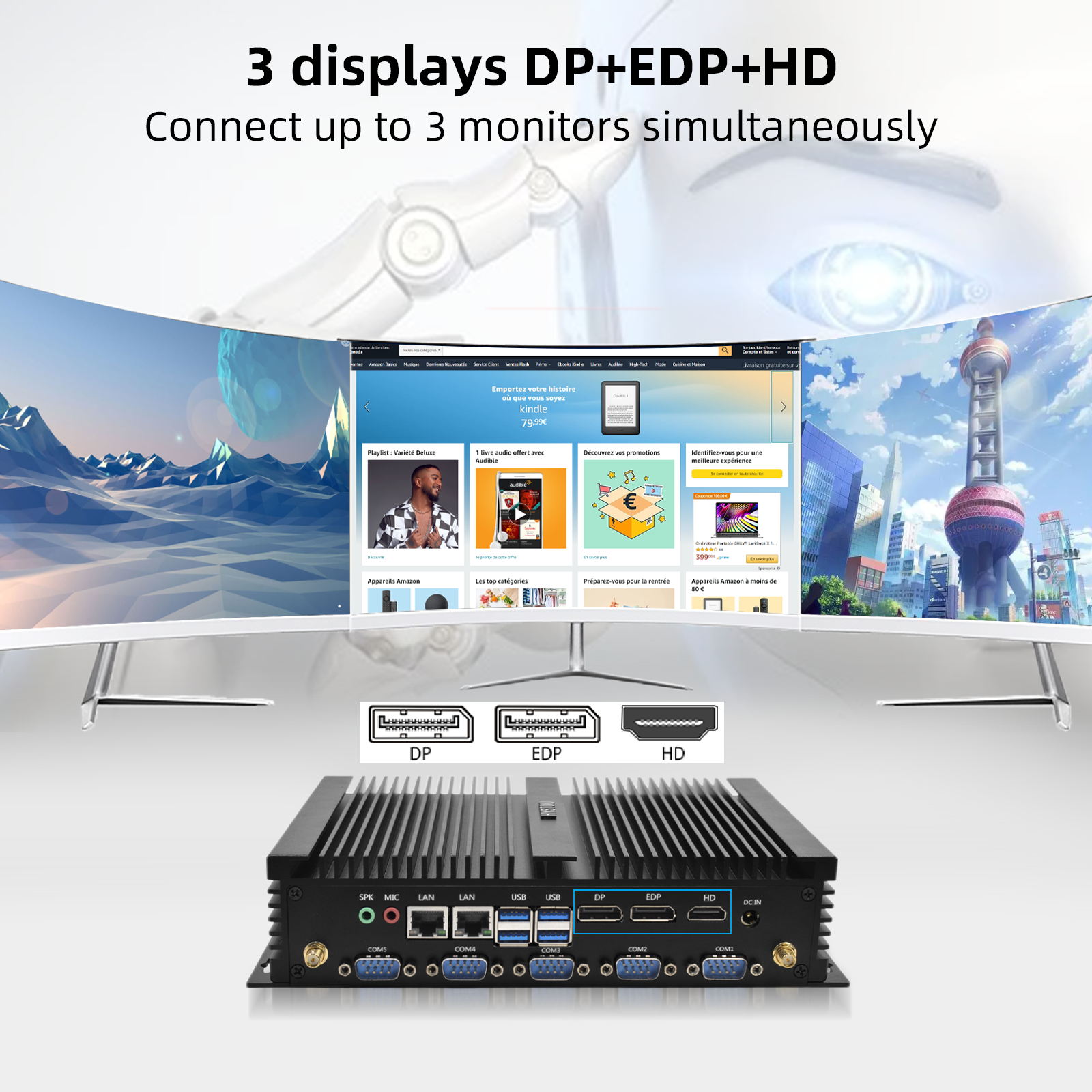 i7 8550U Fanless Mini PC Dual  - Commercial Printing Industry recensie en prijs