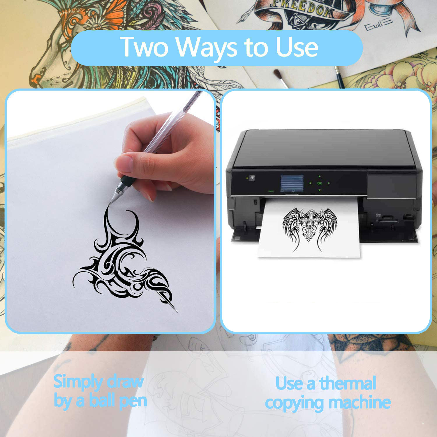 10/50/100Pcs Tattoo Transfer P - White Toner Transfer Paper recensie en prijs