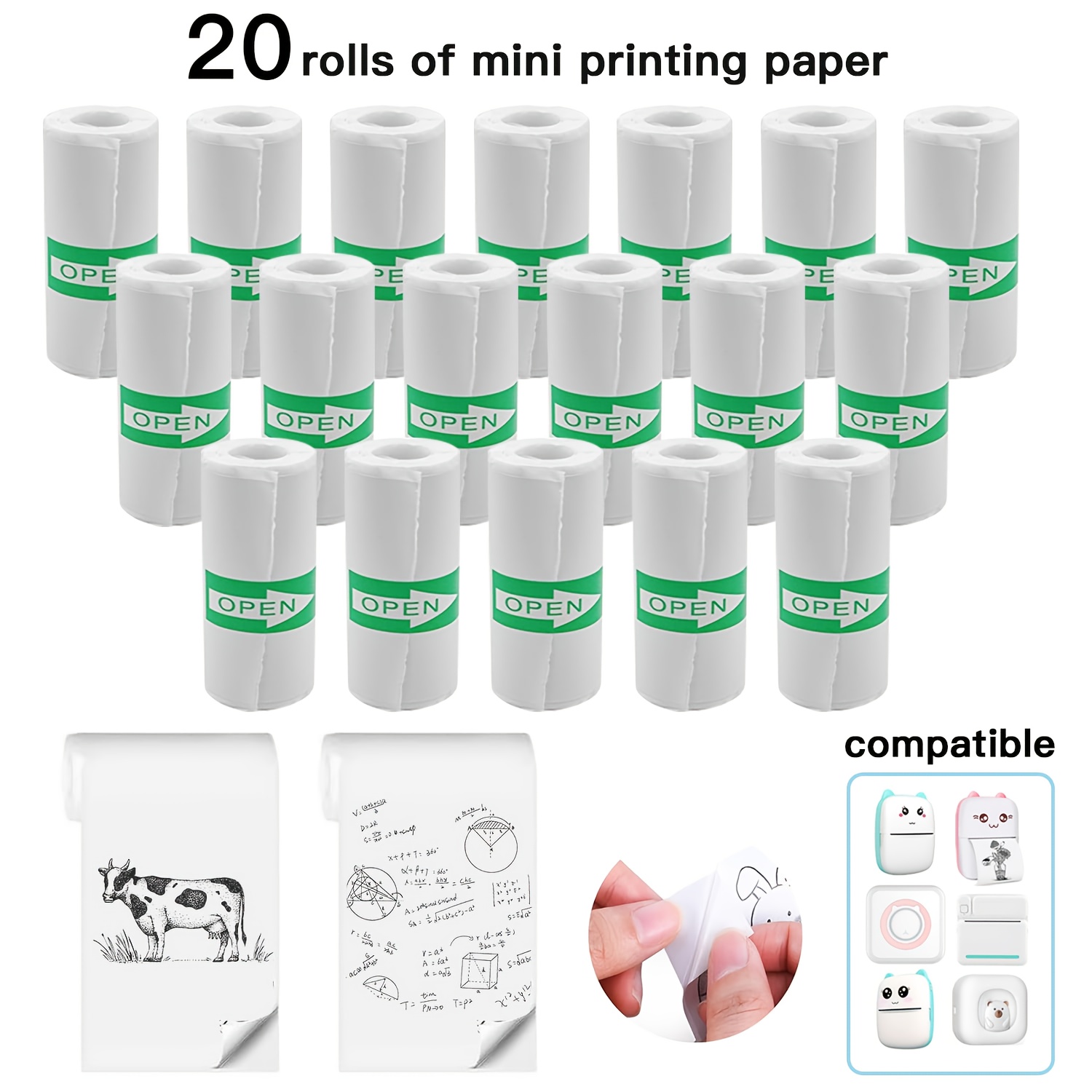 20 Rolls White Thermal Sticker - Heat Transfer Vinyl Roll recensie en prijs