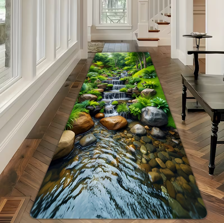1pc Waterfall Forest Flower Pr - Commercial Printing Usa recensie en prijs