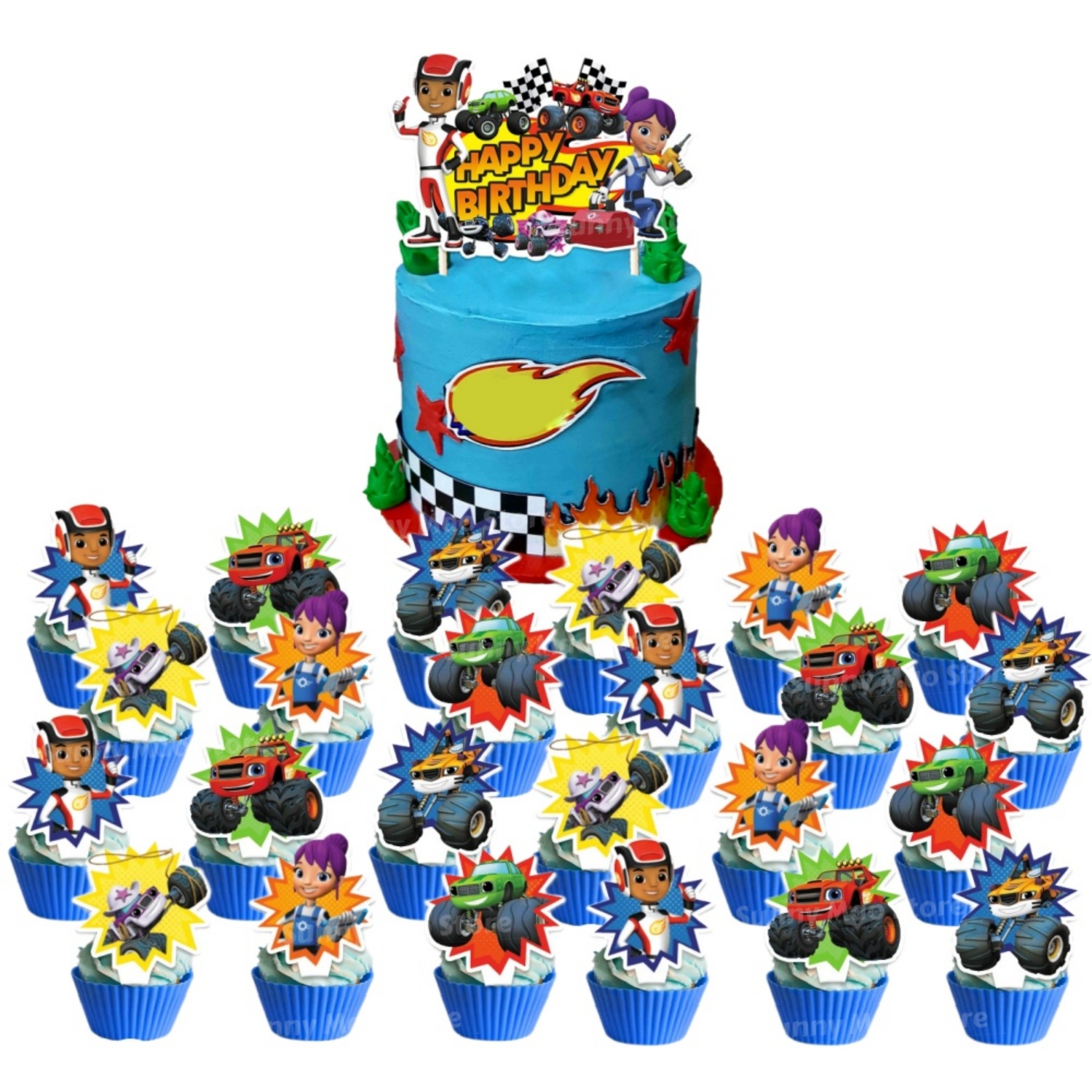 Blaze Monster Birthday Decorat - Foil Transfer Machine recensie en prijs