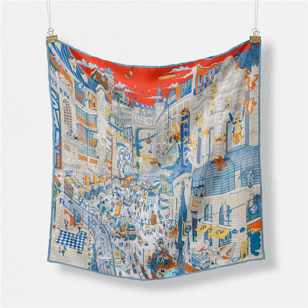 Twill Silk Scarf Woman Commerc - Commercial Wrap Printing recensie en prijs