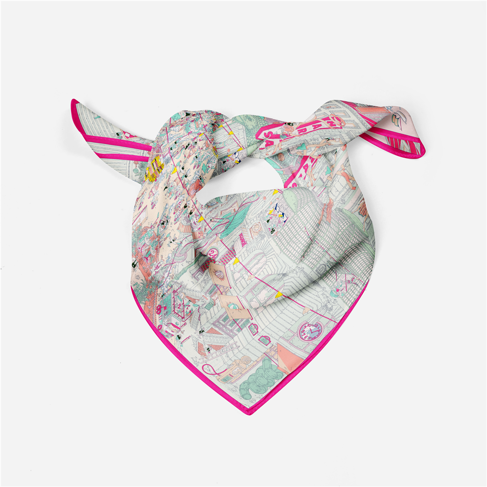 Twill Silk Scarf Woman Commerc - Commercial Wrap Printing recensie en prijs