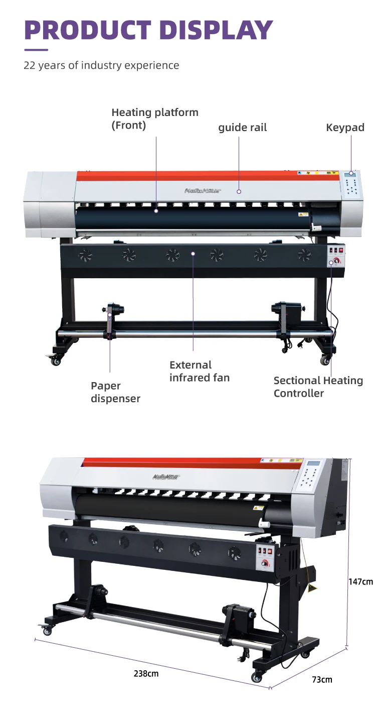 Factory Price 1.6m Large Forma - Large Format Sublimation Printer recensie en prijs