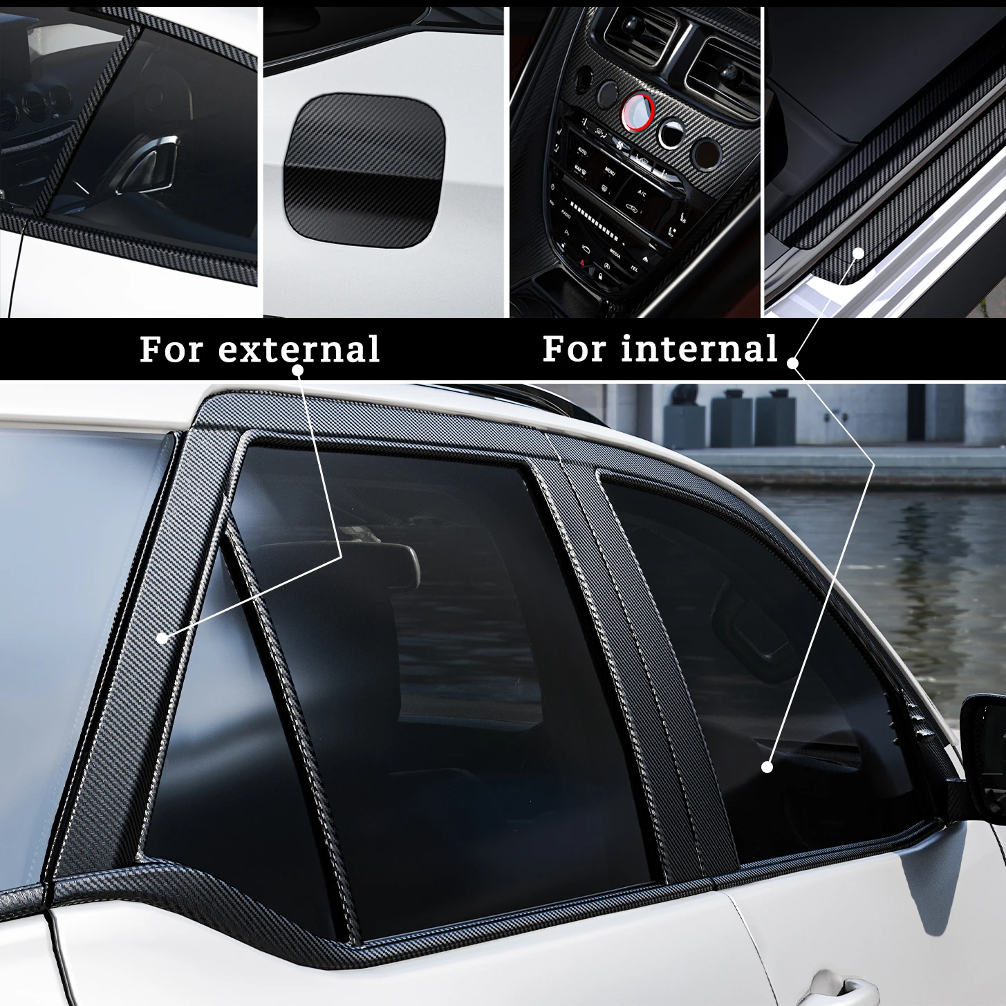Carbon Fiber Car 3D Tape Stick - Heat Transfer Vinyl Roll recensie en prijs