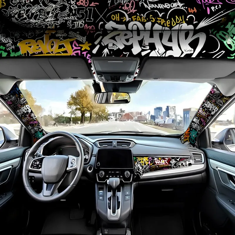 Graffiti Pattern Car Interior  - Embroidery Digitizing Software recensie en prijs